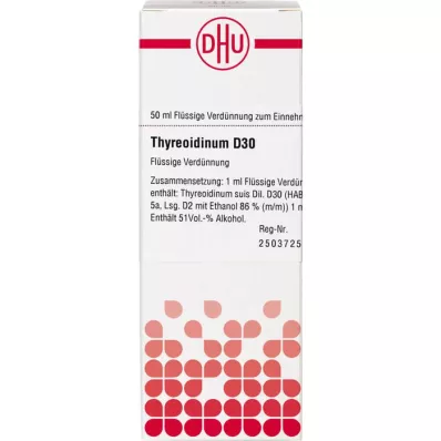 THYREOIDINUM D 30 Diluizione, 50 ml