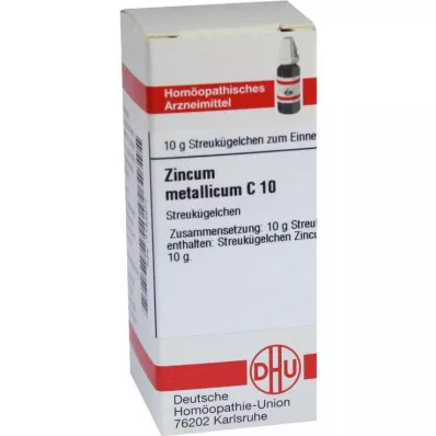 DHU Zincum Metallicum C 10 globuli, 10 g DHU Zincum Metallicum C 10 globuli, 10 g