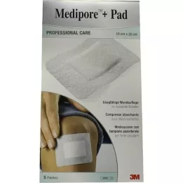 MEDIPORE+Pad 3M 10x20cm 3570NP Gesso, 5 pz