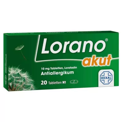 Lorano acuto 10 mg compresse, 20 pz Lorano acuto 10 mg compresse, 20 pz