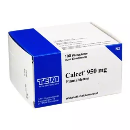 Calcet 950 mg compresse rivestite con film, 100 pz