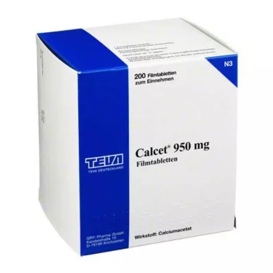 CALCET 950 mg compresse rivestite con film, 200 pz