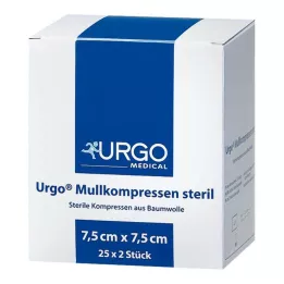 URGO MULLKOMPRESSEN 7,5x7,5 cm sterile, 25X2 pz