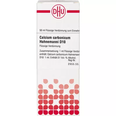 CALCIUM CARBONICUM Hahnemanni D 10 Diluizione, 50 ml