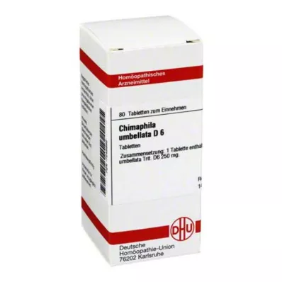 CHIMAPHILA UMBELLATA D 6 compresse, 80 pz
