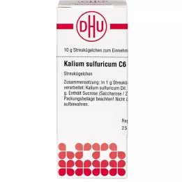 KALIUM SULFURICUM C 6 globuli, 10 g