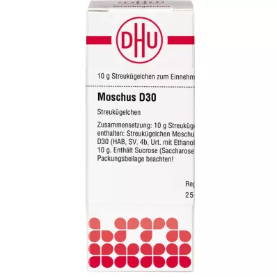 MOSCHUS D 30 globuli, 10 g