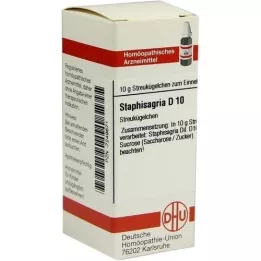 STAPHISAGRIA D 10 globuli, 10 g