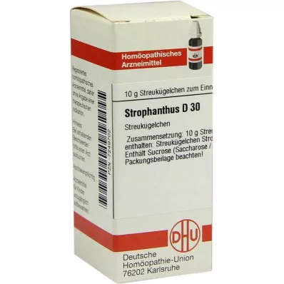 STROPHANTHUS D 30 globuli, 10 g STROPHANTHUS D 30 globuli, 10 g