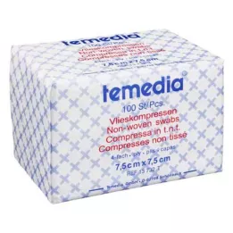 VLIESKOMPRESSEN 7,5x7,5 cm non sterile a 4 pieghe, 100 pz