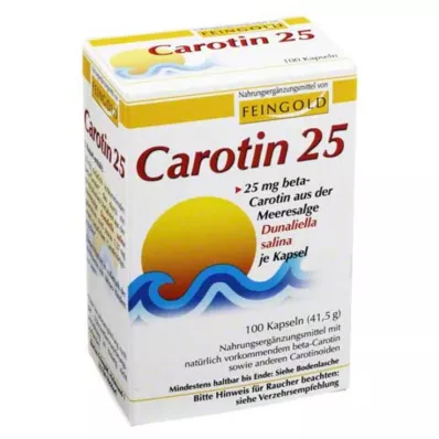 Carotene 25 capsule Feingold, 100 pezzi Carotene 25 capsule Feingold, 100 pezzi