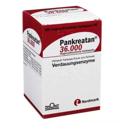 Pankreatan 36.000 capsule gastroresistenti, 100 pezzi Pankreatan 36.000 capsule gastroresistenti, 100 pezzi