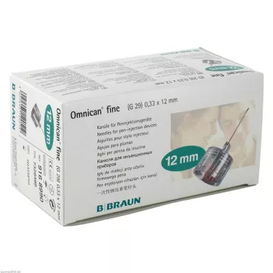 OMNICAN cannula fine Pen 0,33x12 mm, 100 pz