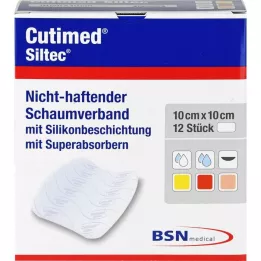 CUTIMED Medicazione in schiuma Siltec 10x10 cm non adesiva, 12 pz