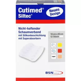 CUTIMED Medicazione in schiuma Siltec 10x20 cm non adesiva, 12 pz