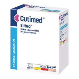 CUTIMED Medicazione in schiuma Siltec 10x20 cm non adesiva, 12 pz