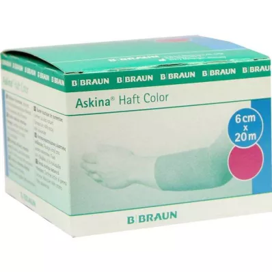 ASKINA Benda adesiva colore 6 cmx20 m rosa, 1 pz