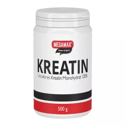 KREATIN MONOHYDRAT 100% Megamax in polvere, 500 g
