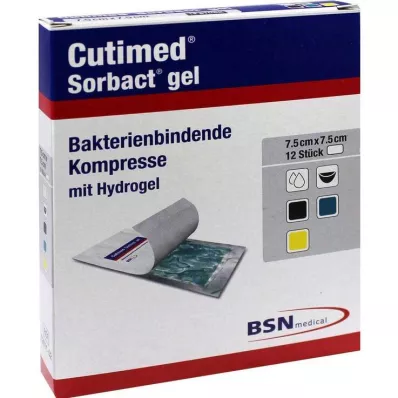 CUTIMED Sorbact Gel Compresse 7,5x7,5 cm, 12 pz CUTIMED Sorbact Gel Compresse 7,5x7,5 cm, 12 pz