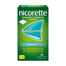 NICORETTE Gomma da masticare 4 mg alla menta bianca, 30 pz