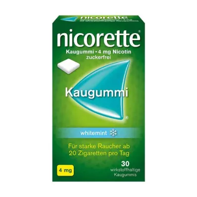 NICORETTE Gomma da masticare 4 mg alla menta bianca, 30 pz NICORETTE Gomma da masticare 4 mg alla menta bianca, 30 pz