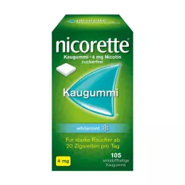 NICORETTE Gomma da masticare 4 mg alla menta bianca, 105 pezzi