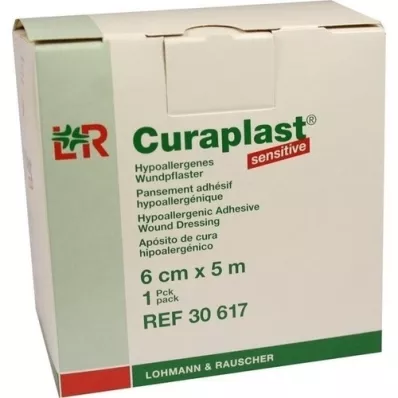 CURAPLAST Medicazione per ferita, sensibile 6 cm x 5 m, 1 pz