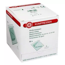 MULLKOMPRESSEN 10x10 cm sterile 8x, 50X2 pz