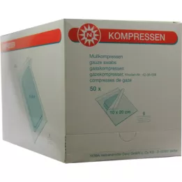 MULLKOMPRESSEN 10x20 cm sterile 8x, 50X2 pz