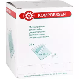 MULLKOMPRESSEN 10x10 cm sterile 16x, 35X2 pz