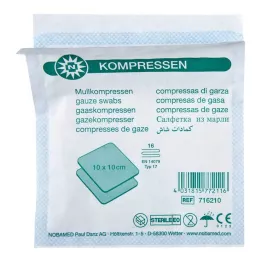 MULLKOMPRESSEN 10x10 cm sterile 16x, 35X2 pz