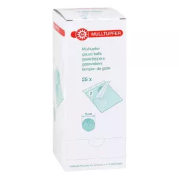 MULLTUPFER prugne sterili, 25X2 pz