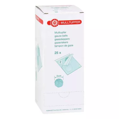 MULLTUPFER prugne sterili, 25X2 pz
