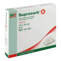 SUPRASORB Una compressa di alginato di calcio 10x10 cm, 8 pezzi