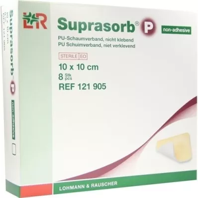 SUPRASORB P PU-Schiuma v. non adesiva 10x10 cm, 8 pz