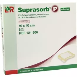 SUPRASORB P PU-Schiuma v. autoadesiva 10x10 cm, 8 pz