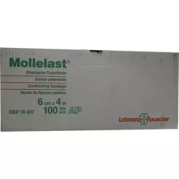 MOLLELAST Bende 6 cmx4 m bianche sciolte, 100 pz