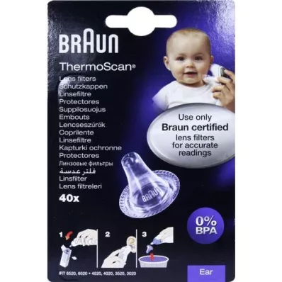 BRAUN THERMOSCAN Tappi di protezione LF40, 40 pz