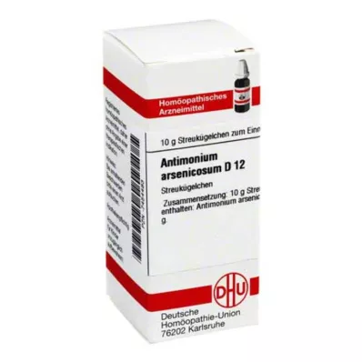 ANTIMONIUM ARSENICOSUM D 12 globuli, 10 g