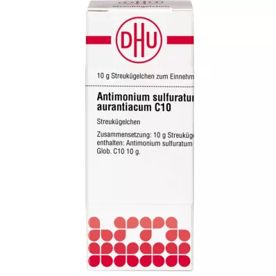 ANTIMONIUM SULFURATUM aurantiacum C 10 globuli, 10 g