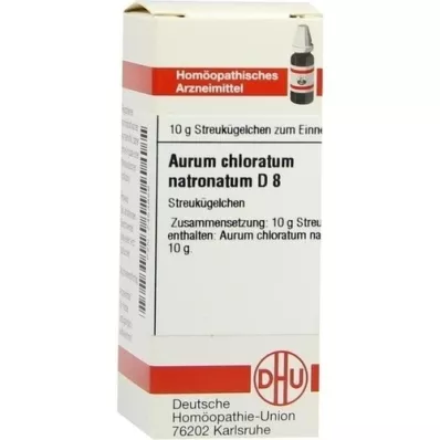 AURUM CHLORATUM NATRONATUM D 8 globuli, 10 g