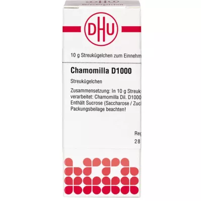 CHAMOMILLA D 1000 globuli, 10 g