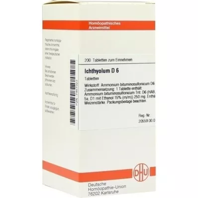 ICHTHYOLUM D 6 compresse, 200 pz
