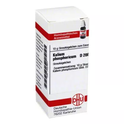 KALIUM PHOSPHORICUM D 200 globuli, 10 g