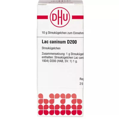 LAC CANINUM D 200 globuli, 10 g