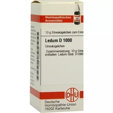 LEDUM D 1000 globuli, 10 g