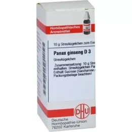 PANAX GINSENG D 3 globuli, 10 g