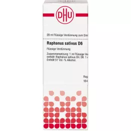 RAPHANUS SATIVUS D 6 Diluizione, 20 ml