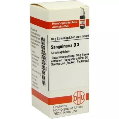 SANGUINARIA D 3 globuli, 10 g