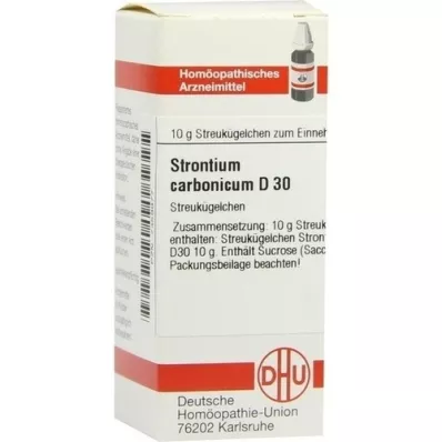 STRONTIUM CARBONICUM D 30 globuli, 10 g